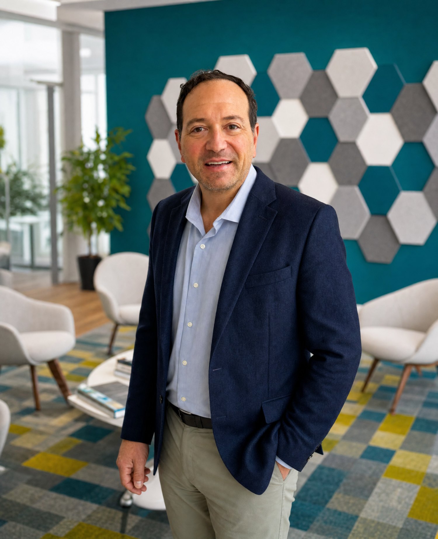 Marc Apple at the Forward Push office